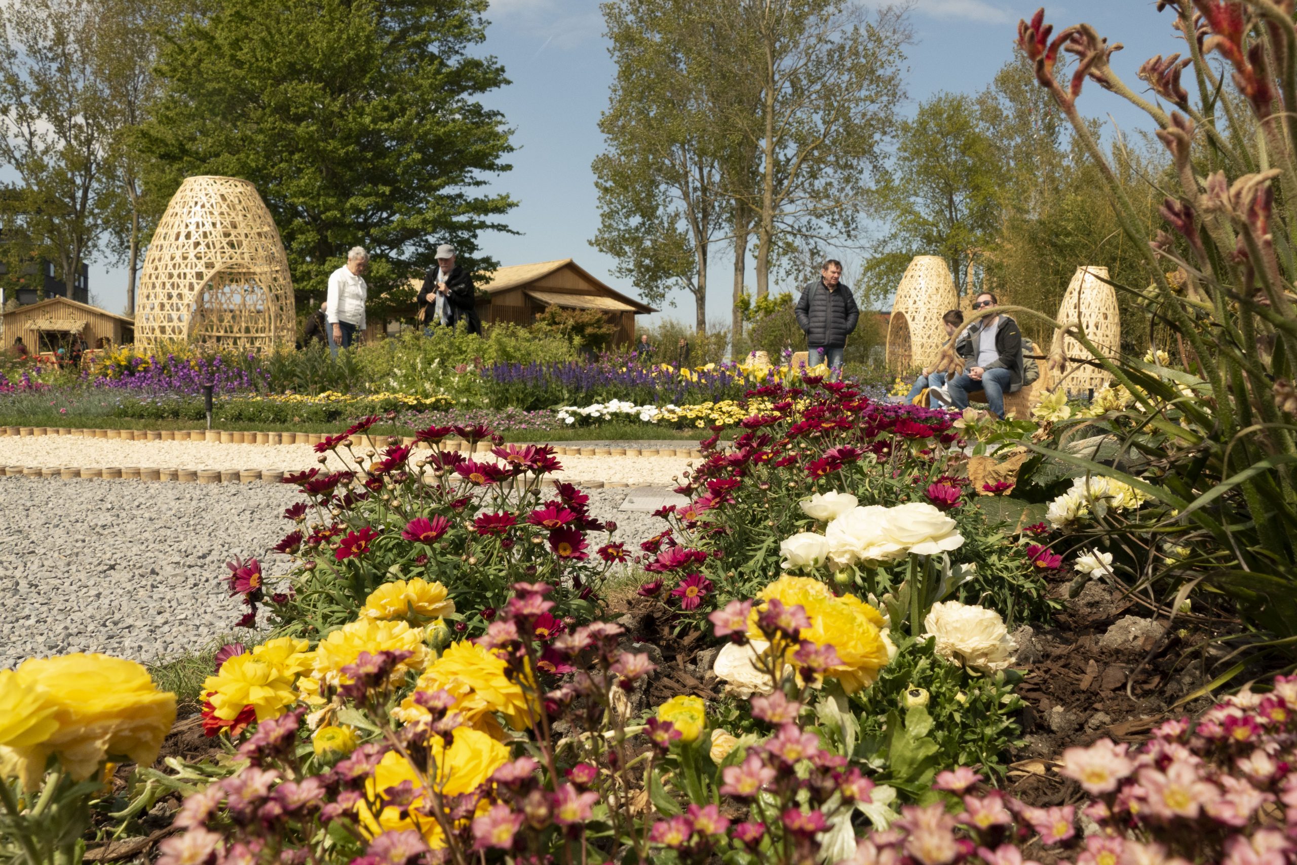 Den kinesiska palviljonen på Floriade utställningen.